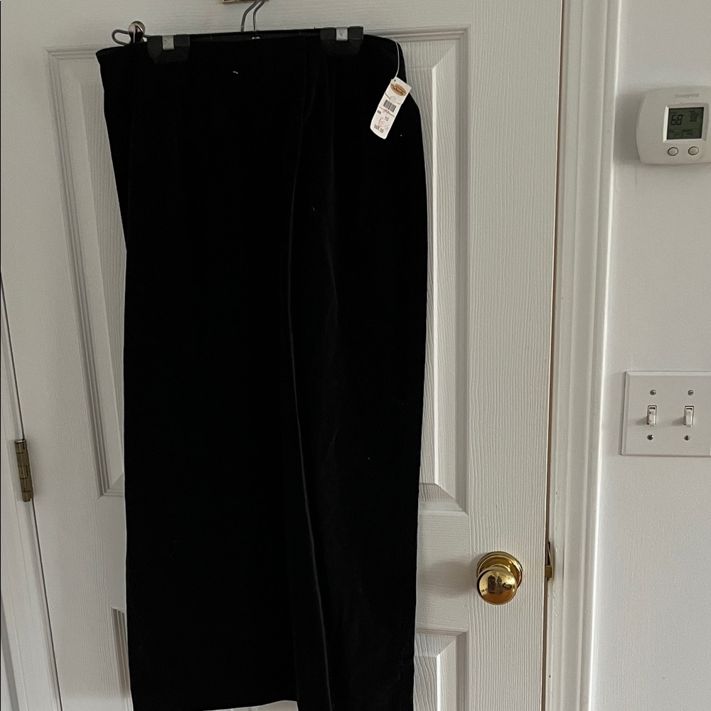NWT Talbots Black Velvet Classic Black Skirt
